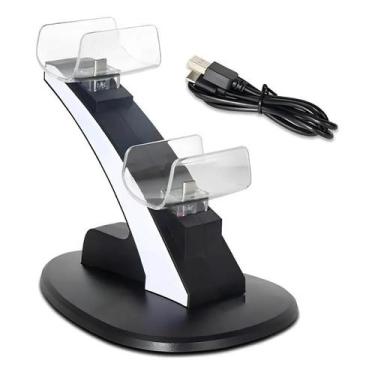 Imagem de Suporte Base Dock Carregador 2 Controles Compatível para Ps5 Play5 Pla
