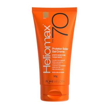 Imagem de Protetor Solar Gel Creme Facial Heliomax FPS70 Tom Médio 50g - FQM MEL