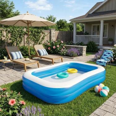 Imagem de Piscina Inflável Retangular 778 Litros - NAUTIKA