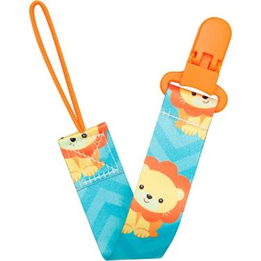 Imagem de Prendedor de Chupeta Animal Fun Leão Buba Multicolor