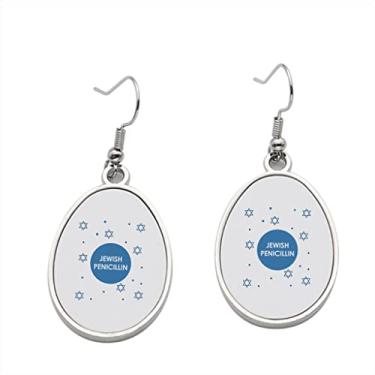 Imagem de Brinco de penicilina judaica – Brincos com pingente para meninas – Presente de festa de aniversário dos namorados