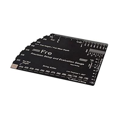 Imagem de Ferramentas de lutherie de Precisão 8 em 1 de Guitarra Medidor de ação Traste Rocker Régua