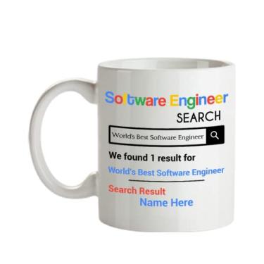 Imagem de Caneca personalizada de engenheiro de software - Presentes personalizados de engenheiro de software - Presente de aniversário de engenheiro de software - Personalizada com seu nome de engenheiro de software - Caneca de café de 325