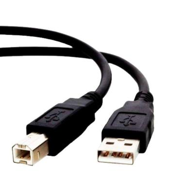 Imagem de Cabo Usb A Macho Para B Macho 3 Metro Preto Para Impressora