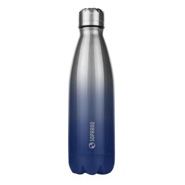 Imagem de Garrafa Squeeze Urbano Inox 600 ml Fitness Academia - Soprano