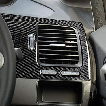 Imagem de FINMOKAL Tampa Do Painel De Saída De Ar Lateral De Fibra De Carbono Para Honda Civic 8ª Geração 2006-2011 Preto, Fibra De Carbono