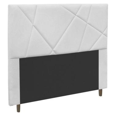 Imagem de Cabeceira Cama Box Casal King Size Mali 195cm Corano Branco