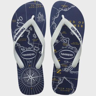 Imagem de Sandalia masculino havaianas top nautical