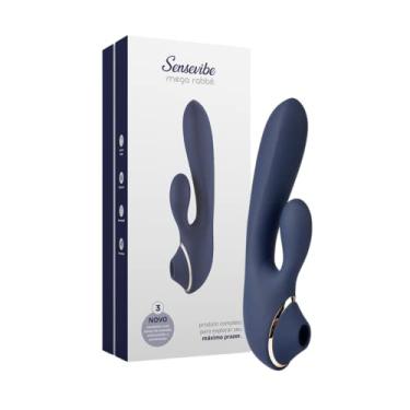 Imagem de Sensevibe Mega Rabbit Vibrador Sugador de Clitóris Recarregável A Sós