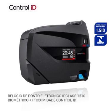 Imagem de Relógio De Ponto Eletrônico Idclass 1510 Biométrico + Prox Control Id