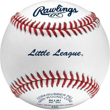 Imagem de Rawlings Bola de beisebol juvenil de nível de competição Little League, caixa com 6 bolas, RLLB1