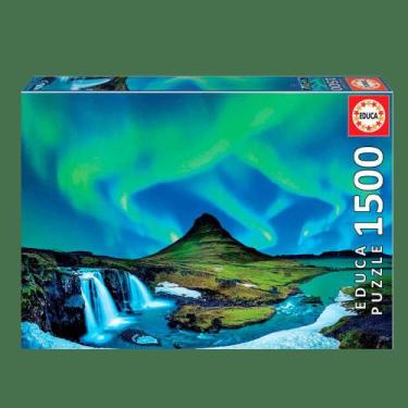 Imagem de Puzzle 1500 Peças Aurora Boreal, Islândia Educa - Grow