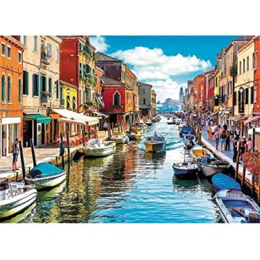 Quebra Cabeça Veneza Grande 1000 peças 54x74 cm Puzzle Jogo - Erafull