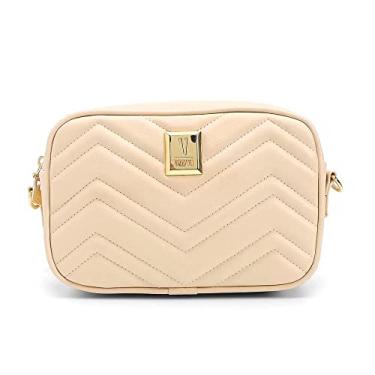 Imagem de Bolsa Feminina Vizzano Matelassê Transversal Creme - U