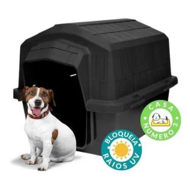 Imagem de Casa 3 Para Cachorros Casinha Pet Tamanho Medio Plastico Resistente De
