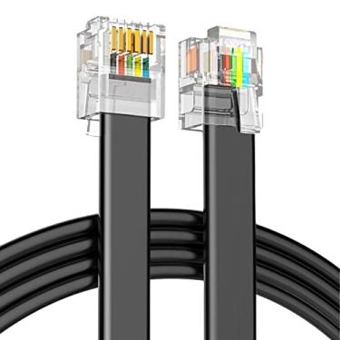 Imagem de TECKEEN 1 x cabo de separação de painel de 6 pinos para rádio Yaesu FT-7800 FT-8800 FT-7900 FT-8900 4,5 m