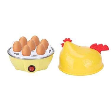 Imagem de Pssopp Multifunction Chicken Shape Rapid Egg Boiler 7 Egg Capacity Automatic Shut Off Mini Breakfast Machine Electric Rapid Egg Cooker Egg Hard Boiled, Electric Egg Cooker