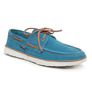 Imagem de Sapato Mocassim Masculino Casual Azul em Couro