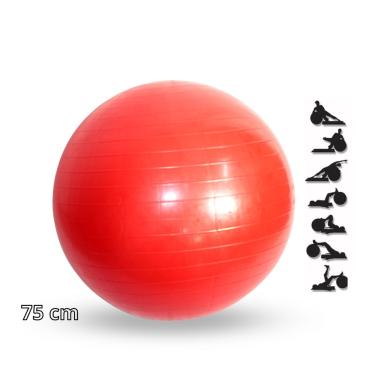 Bola de Pilates - Preta - 75cm - Kestal