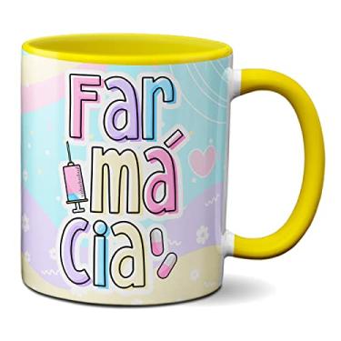 Imagem de Caneca Farmácia Profissão Farmacéutica Presente Criativo (Amarela)