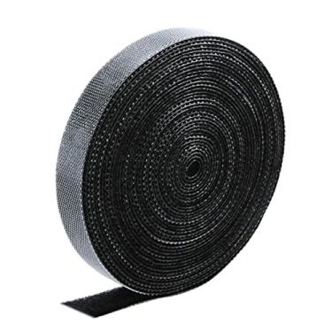 Imagem de Moniss Organizador de cabos Abraçadeiras de cabo USB de náilon Clipe enrolador de fio Suporte de cabo Fita de fixação reutilizável para gerenciamento de cabos de mouse de PC de celular (5 metros)