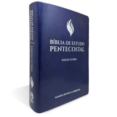 Imagem de Bíblia De Estudo Pentecostal Letra Grande Edição Global Arc Almeida Re