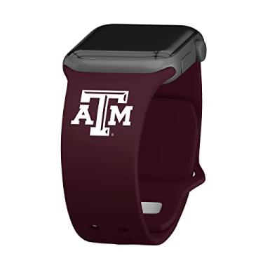 Imagem de Pulseira de relógio esportivo de silicone AFFINITY BANDS Texas A&M Aggies compatível com Apple Watch, 38mm/40mm, Maroon