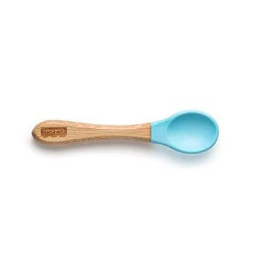 Imagem de Colher de Treinamento Cabo Curto Bam n Boo +6M Azul Fisher Price - BB1182