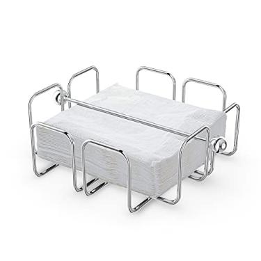 Imagem de LEVIMETREE Guardanapo plano Hoder para mesa - dispensador de guardanapo de cozinha decoração de sala de jantar, decoração de guardanapo de coquetel decorativo transparente para bebidas, suporte de guardanapo de mesa de jantar, decoração de cozinha
