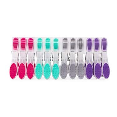 Imagem de EsfreBom - Prendedor Plástico Emborrachado, Embalagem com 12 Unidades, Multicor, Bettanin