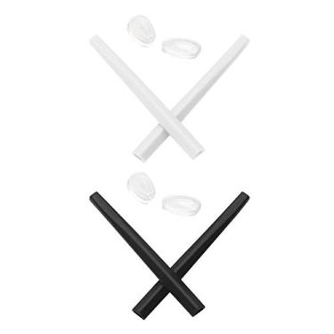 Imagem de Mryok — Protetor nasal de substituição para óculos de sol Oakley Deviation, White & Black, One Size