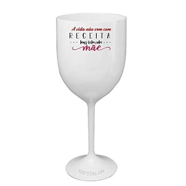 Imagem de Taça Vinho Branca Acrílico Personalizada para Dia das Mães - Receita