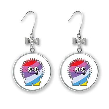 Imagem de Universo e alienígena arco-íris alienígena brincos com gancho perfurado