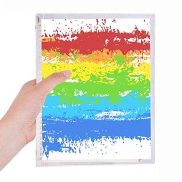Imagem de Caderno LGBT LGBT arco-íris gay da Stippling com folhas soltas diário recarregável