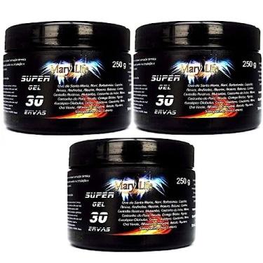 Imagem de Kit 3 Super Gel 30 Ervas 250g Super Potencia Para Total Conforto