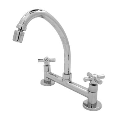 Imagem de Torneira Misturador Cozinha Mesa Arejador Articulado 1/4V