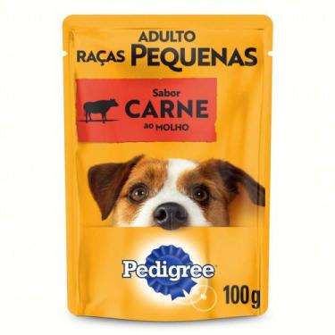 Imagem de Alimento Para Cães Adultos Raças Pequenas Carne Ao Molho Pedigree Sach