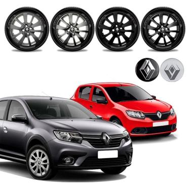 Imagem de Jogo calota Renault Logan Sandero 14 15 16 17 18  20  Aro 14