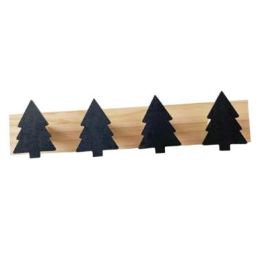 Imagem de Outanaya Cabides ins estilo nórdico árvore de Natal gancho pendurado na parede s de natal porta-chaves de natal chaveiro de menino toalheiro ganchos de madeira cabideiro preto