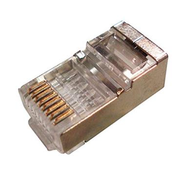 Imagem de Plug Conector RJ45 Macho Cat 6 8 vias - Blindado