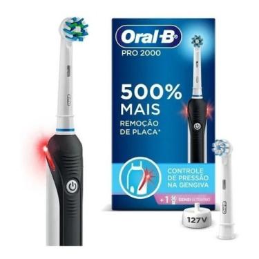 Imagem de Escova Dental Elétrica Recarregável Oral-b Pro 2000 127v Pro 2000