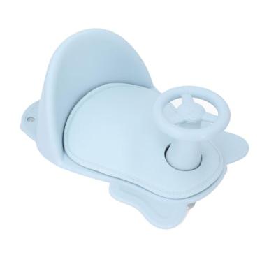 Imagem de Assento Ajustável para Banheira de bebê Com Almofada Antiderrapante e Banco de Chuveiro Infantil para Banho Confortável (Azul)