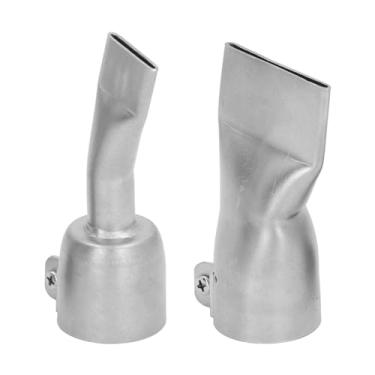 Imagem de Conjunto de Bicos de Pistola de Ar Quente, 4 Unidades, Boca Larga Plana, Bicos de Soldagem Tubular, Pontas de Soldagem de Pistola de Calor de Aço Inoxidável