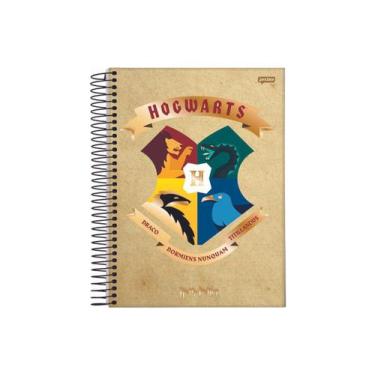Imagem de Caderno Harry Potter Hogwarts Bege 10 Matérias 200 Folhas - Jandaia