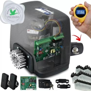 Imagem de Kit Motor Rossi Dz Nano Turbo 5m Crem 2 Control Portão 600kg