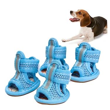 Imagem de YARNOW 4 Pcs Suprimentos Para Animais Estimação Botas Cachorro Para Grandes Sapatos Para Cães Pequenos Casa Banho Pó Cerâmico Sandálias Sapatos Rede Cão Estimação