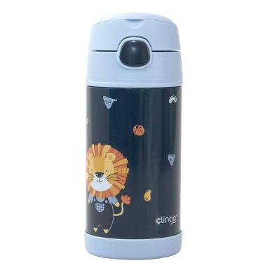 Imagem de Garrafinha Térmica Com Canudo 310ml Luke Azul Clingo