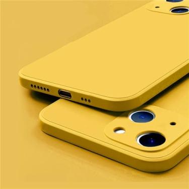 Imagem de Capa de telefone de silicone macio líquido para iphone 14 11 12 13 pro mini xs xr max 7 8 se 2 x plus capa traseira quadrada à prova de choque, ze, para 12 mini 5.4