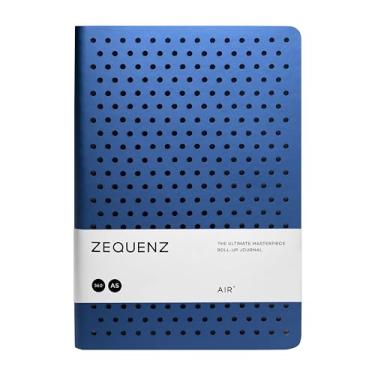 Imagem de Zequenz Classic 360 Air, caderno de capa macia, diário liso macio, grande, 14,6 cm x 20,3 cm, 200 folhas/400 páginas, papel premium padrão de grade de pontos, Azul