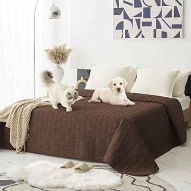 Imagem de Tcksstex Capa de cama de cachorro impermeável e antiderrapante e cobertor para animais de estimação tapete de cama para animais de estimação, protetores de colchão para incontinência de carro capa de sofá para a maioria dos gatos cães, animais de estimação 